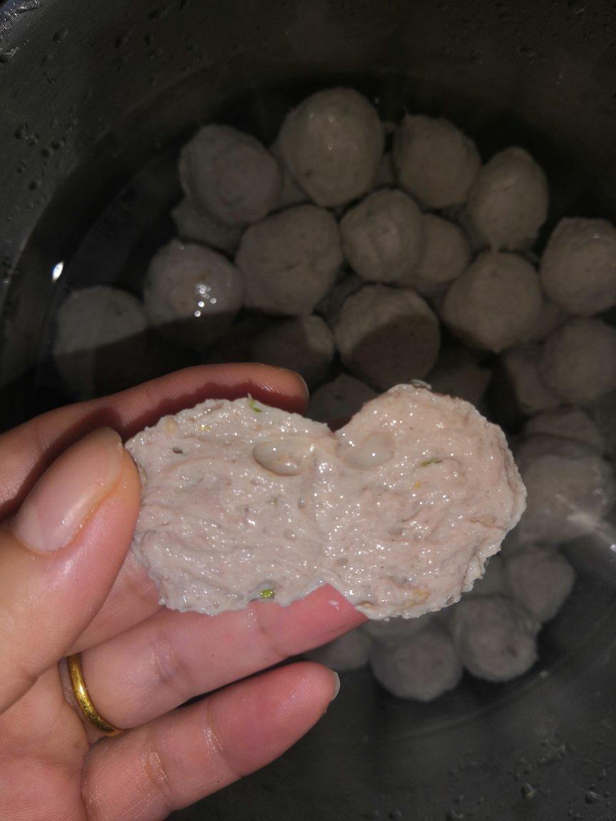 厨师机版潮汕猪肉丸🍡q弹牙的～