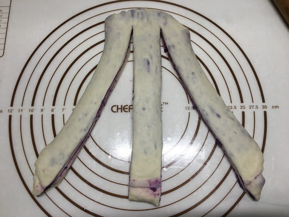 紫薯花纹吐司（中种）的做法 步骤15