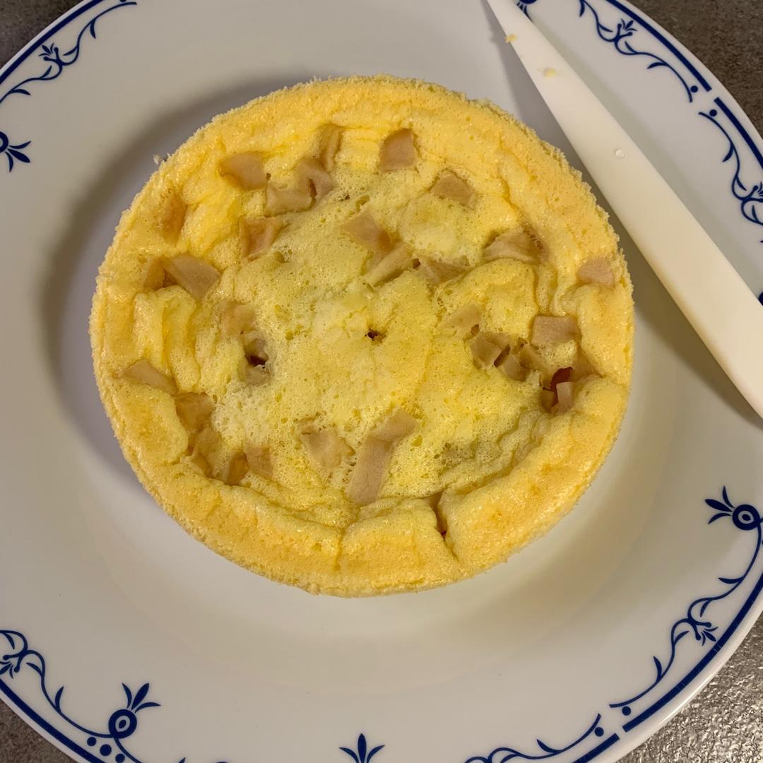 蒸蛋糕
（苹果无水无油版）