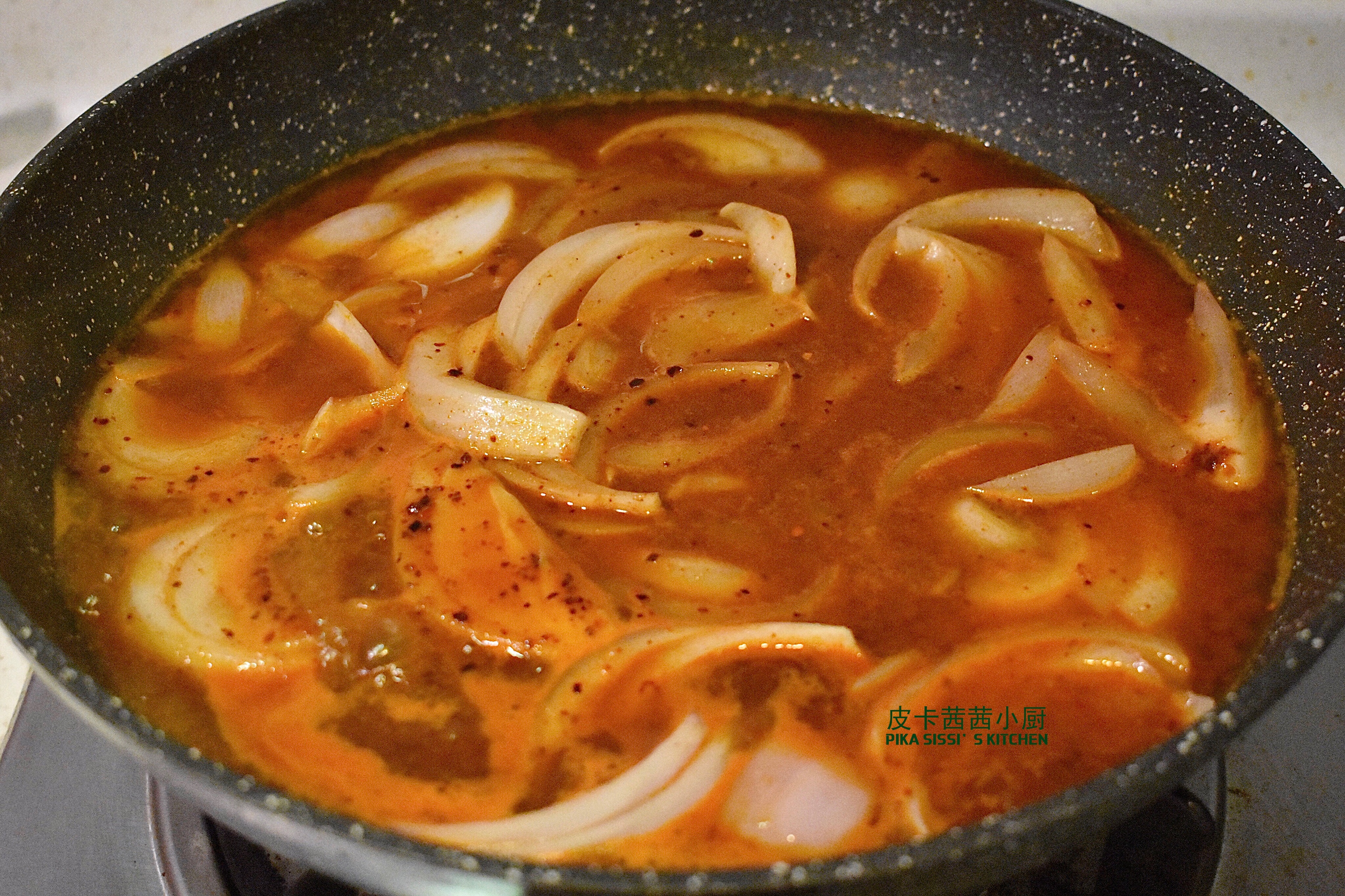 超简单减脂韩式辣酱炒鸡蛋，韩国下饭菜，消耗辣酱的做法 步骤3