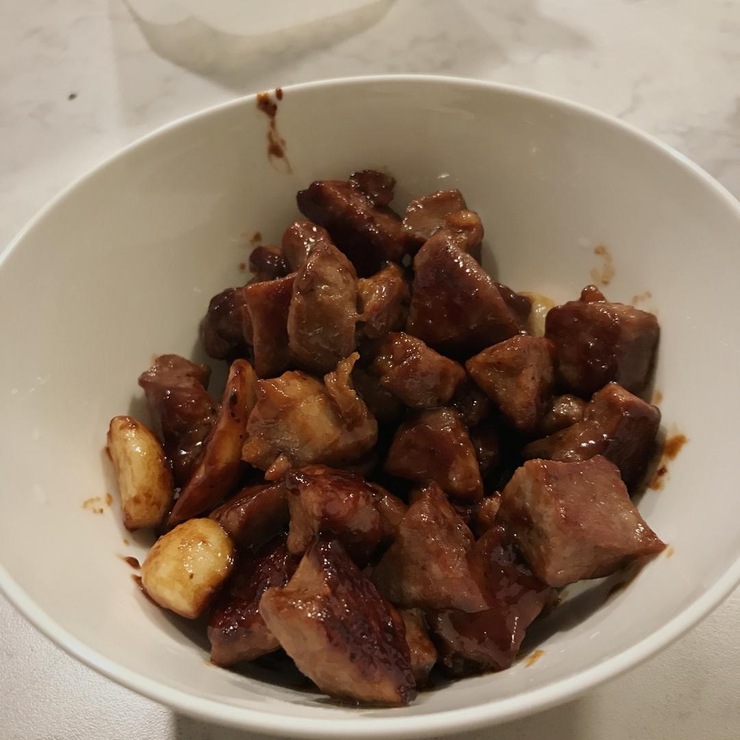 香蒜孜然猪肉粒-解馋神器
