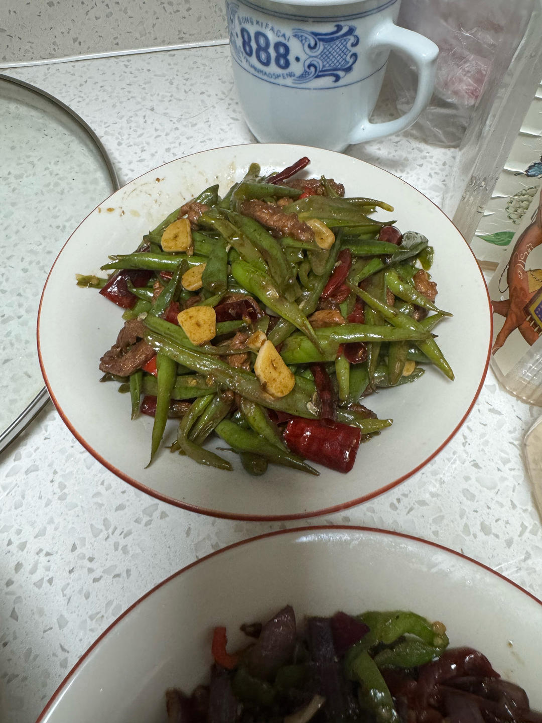 豆角炒肉丝