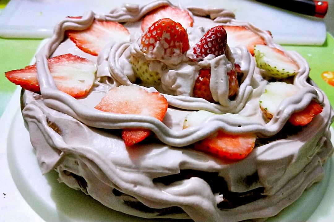 巧克力戚风裸蛋糕