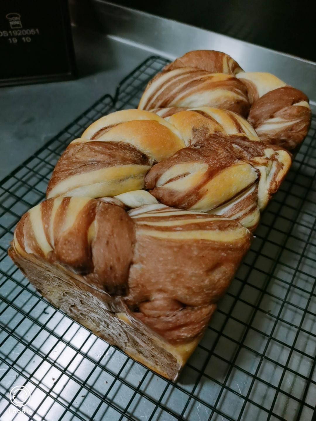 巧克力波纹吐司（自己记录用）