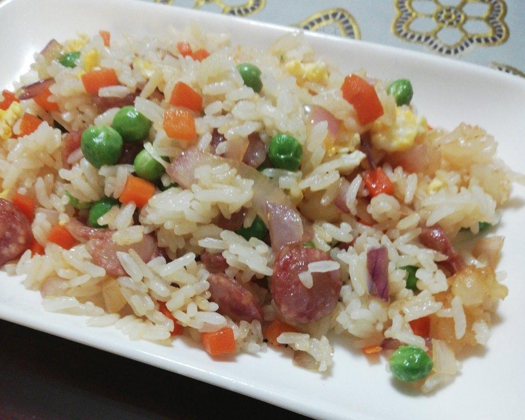 [超简单]美味彩色炒饭