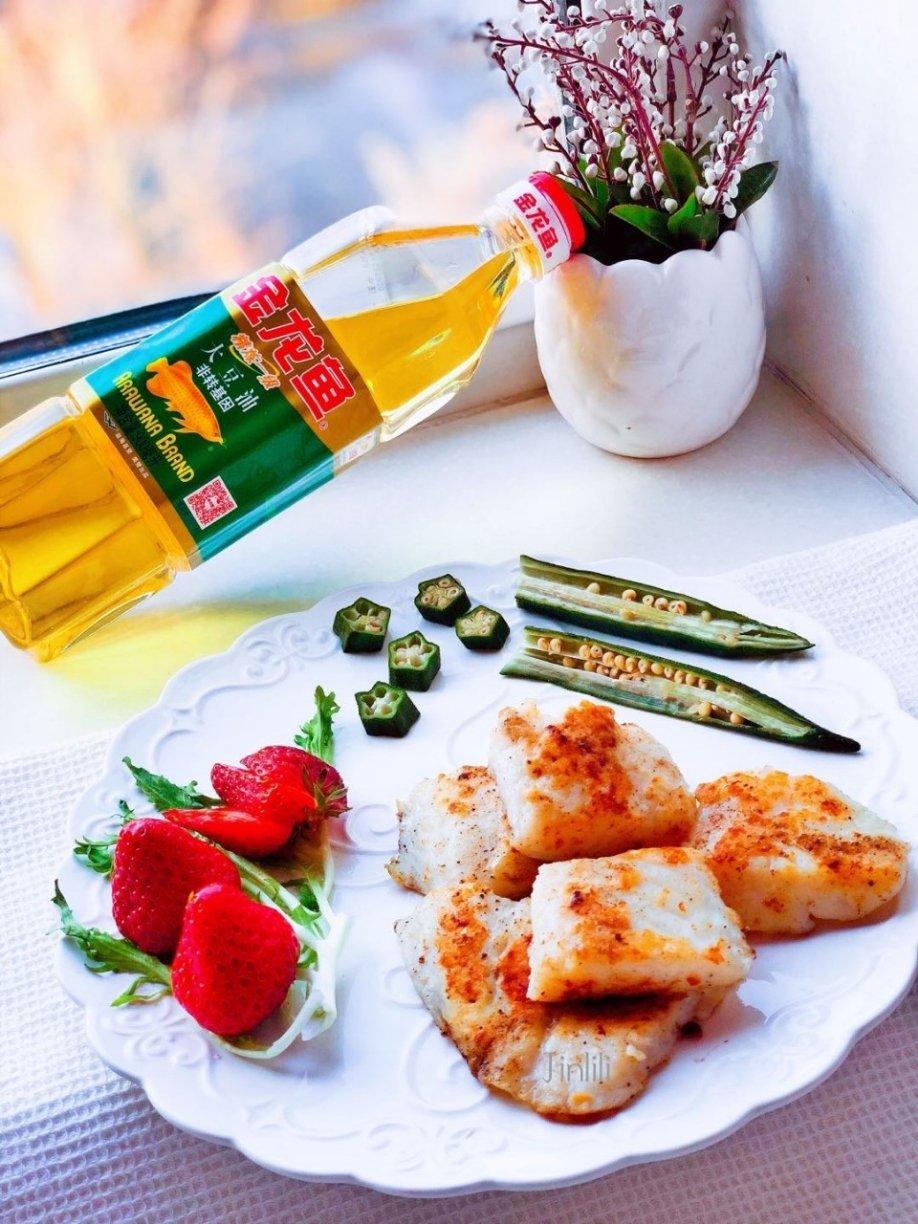 香煎秋葵龙利鱼