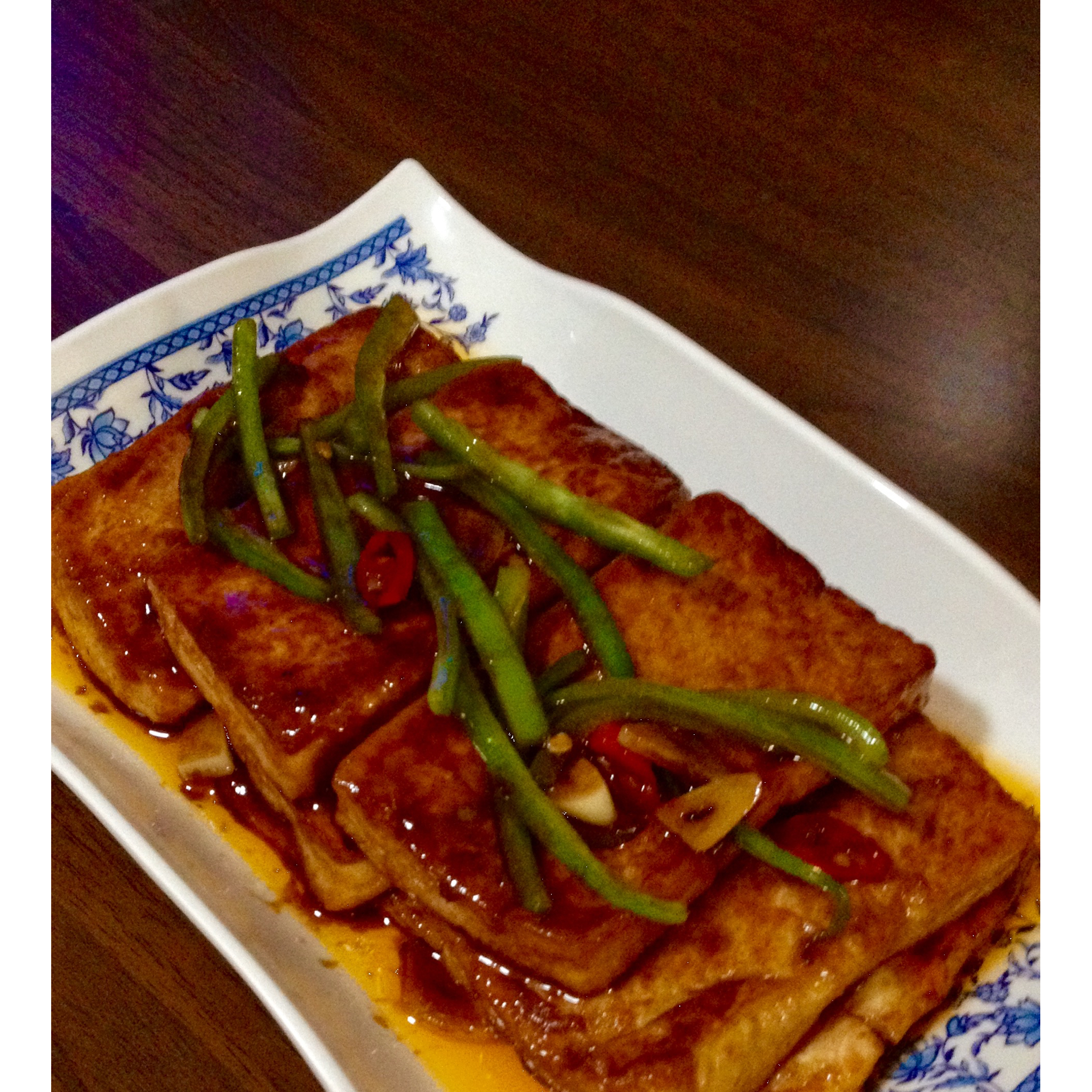 香煎两面黄豆腐