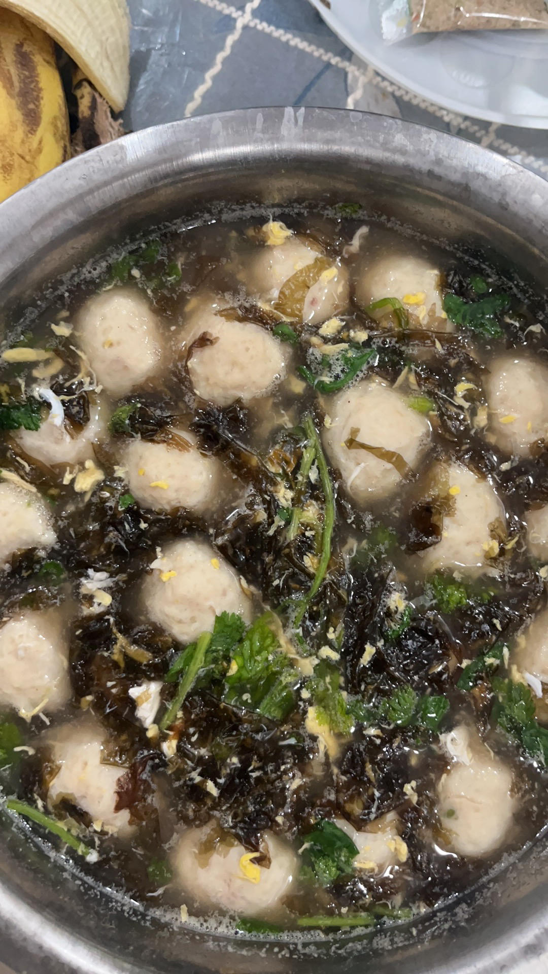 丸子紫菜蛋花汤（速食）