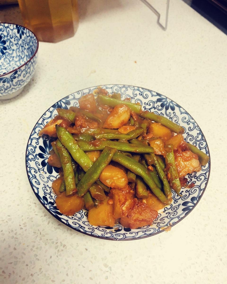 土豆炖豆角