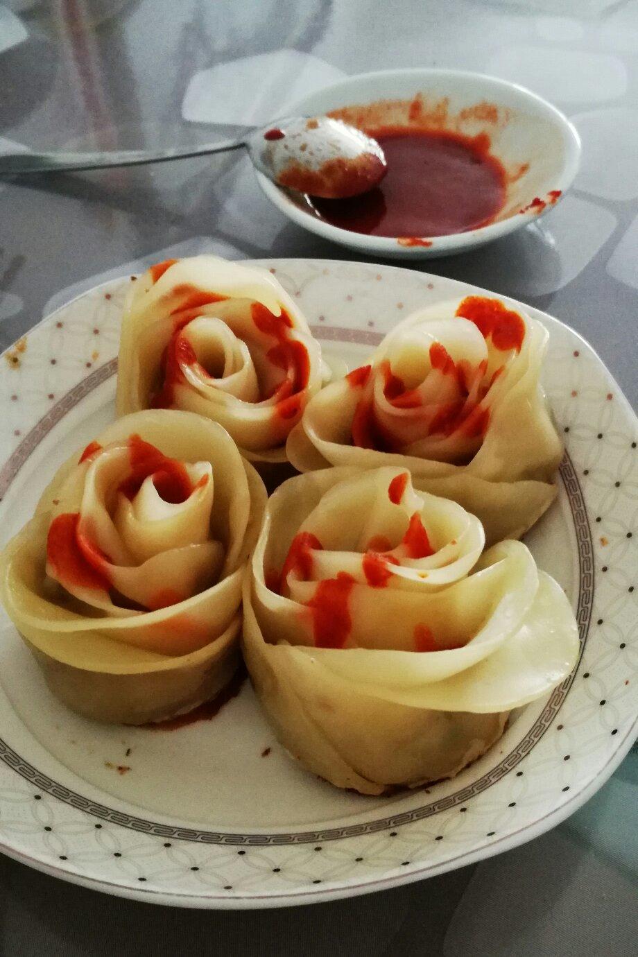 玫瑰花饺子
