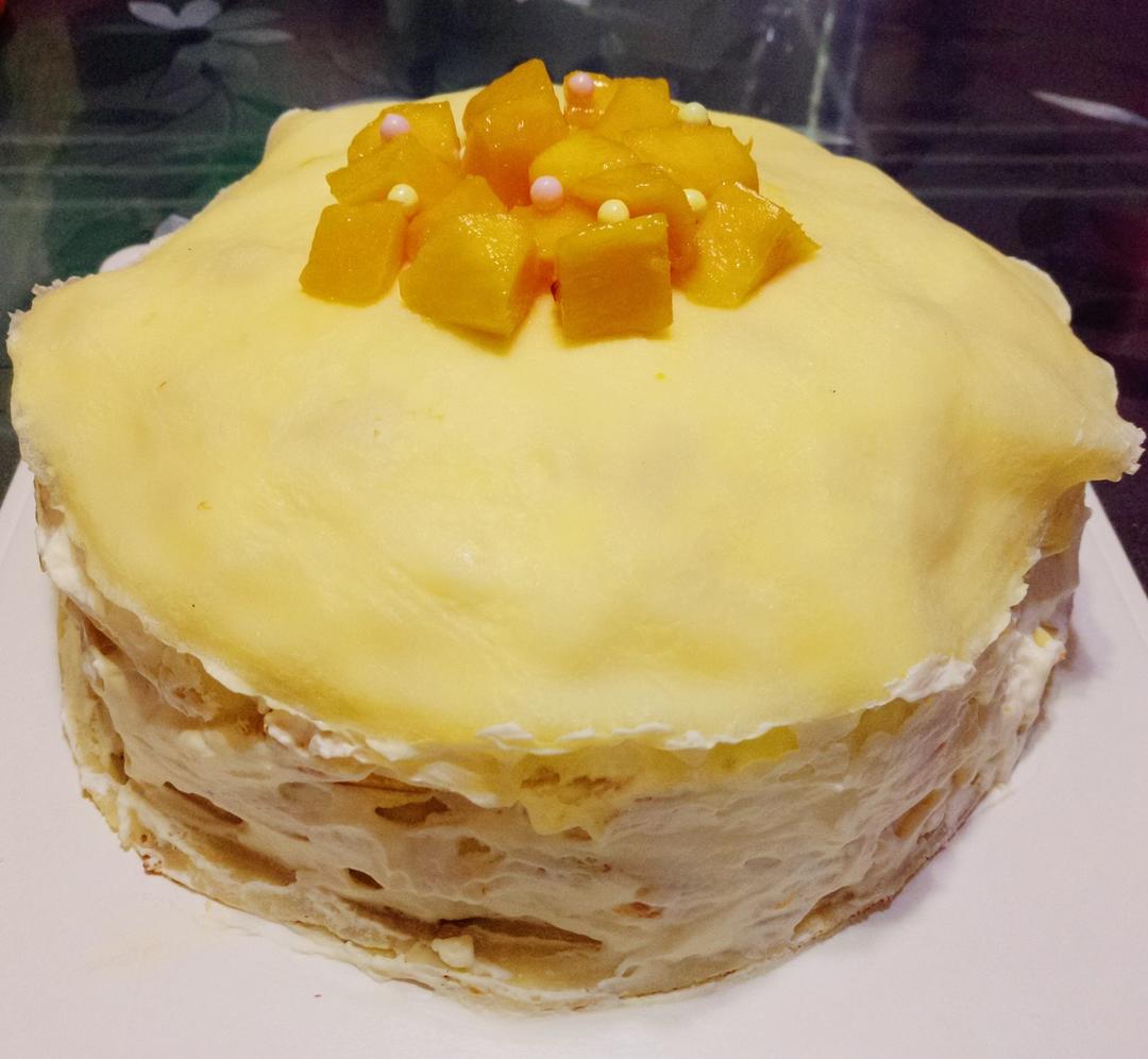 零基础做芒果千层蛋糕（8寸）