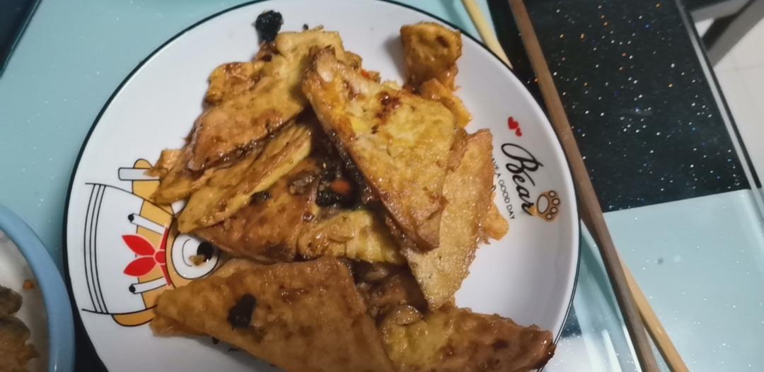 焖煎豆腐