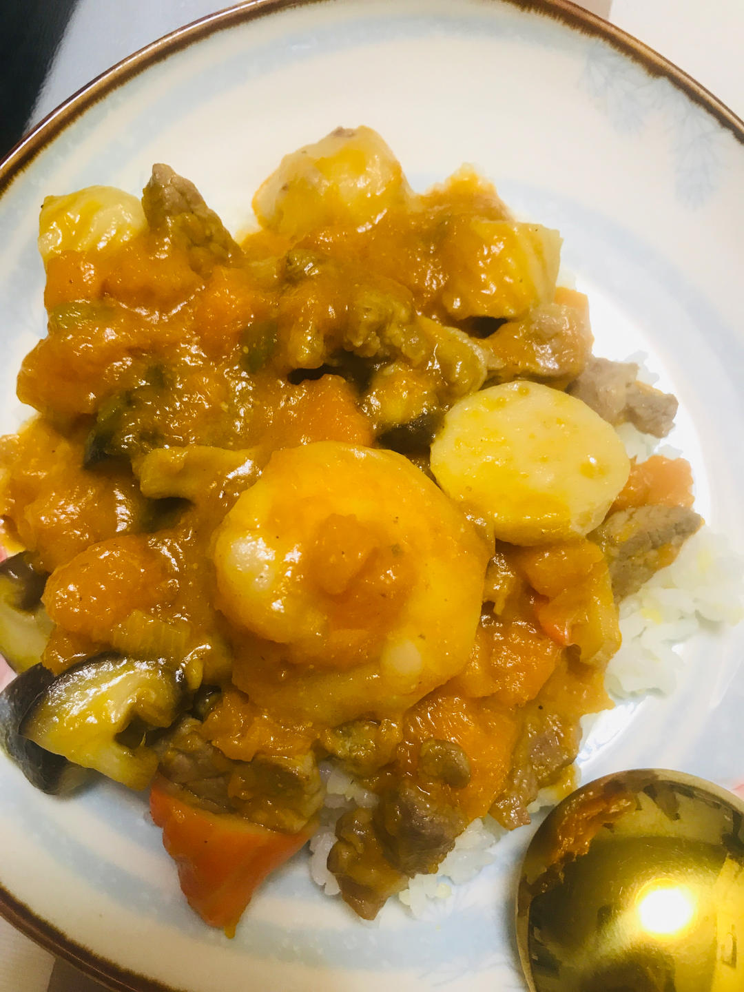 美味到不行的南瓜饭