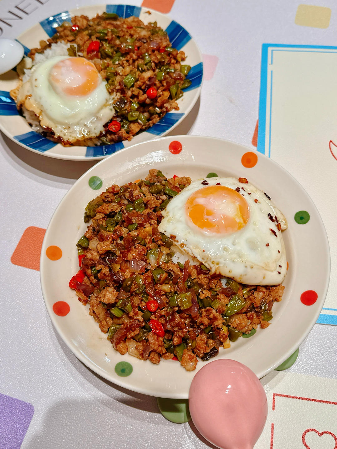 泰式打抛饭（九层塔肉沫）