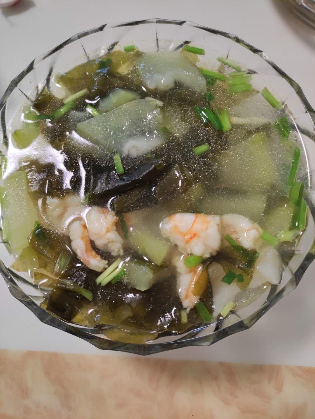 冬瓜虾米海带汤
