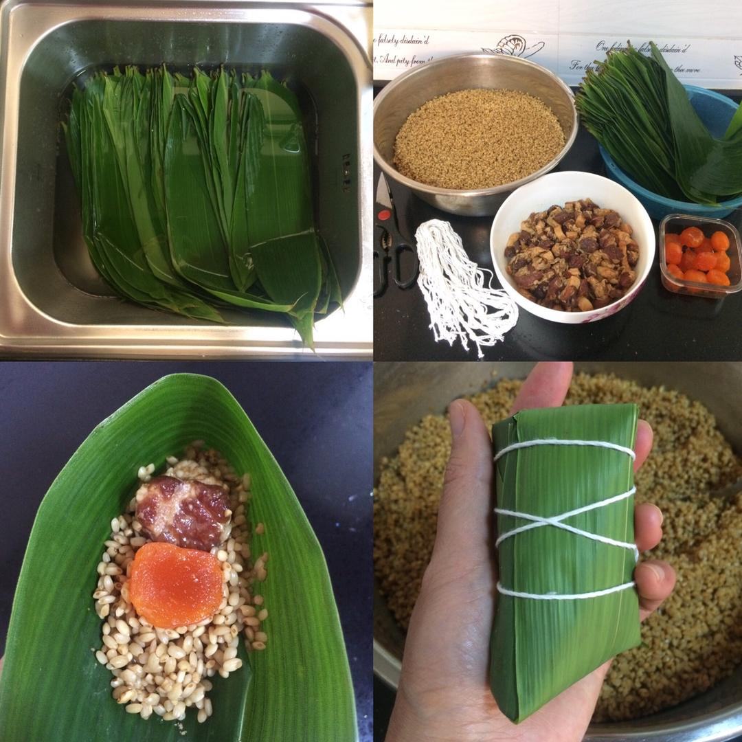 11种口味的粽子.咸粽.甜粽-附粽子包法