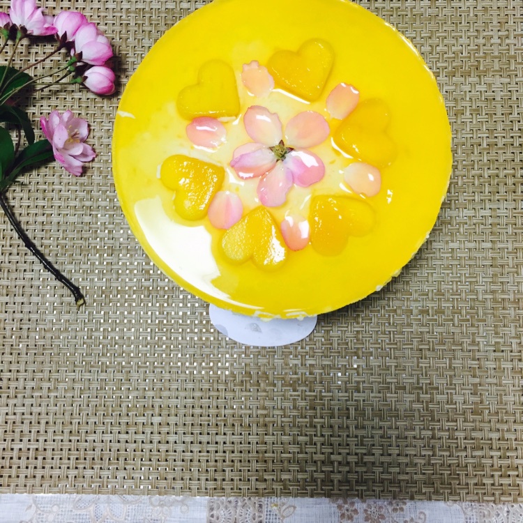 料超足的芒果慕斯蛋糕