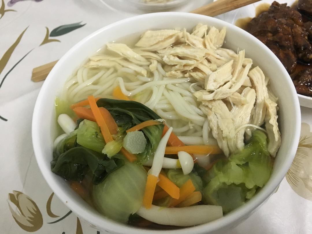 超美味快手鸡丝汤面