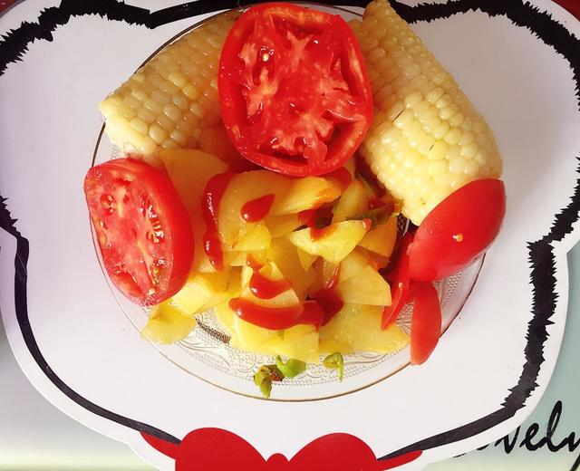 消灭冰箱：煎土豆玉米西红柿