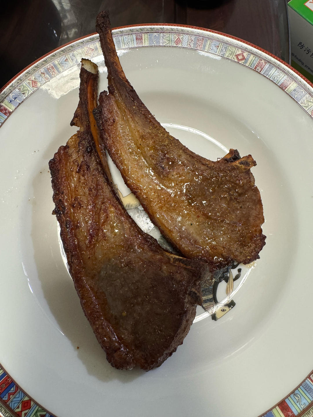 超简单 空气炸锅烤羊排