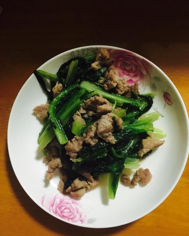 青菜炒肉