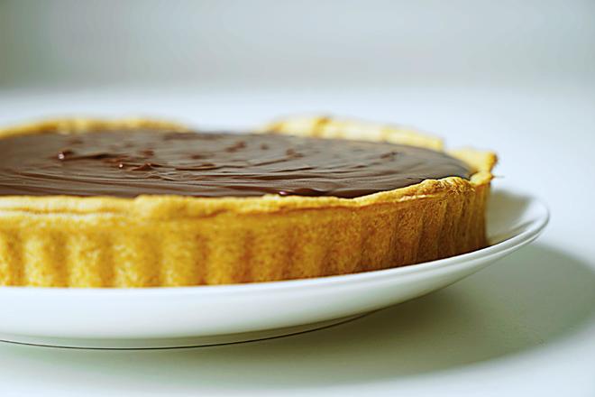 咸巧克力牛奶太妃挞［Salted chocolate and dulce de leche tart］的做法