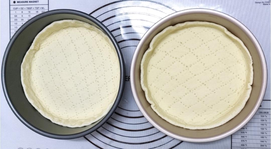 8寸披萨饼皮做法（🉑️厚🉑️薄，🉑️脆🉑️软）4张