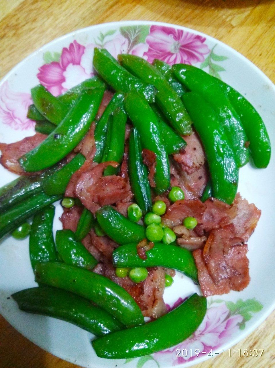甜豆炒腊肠