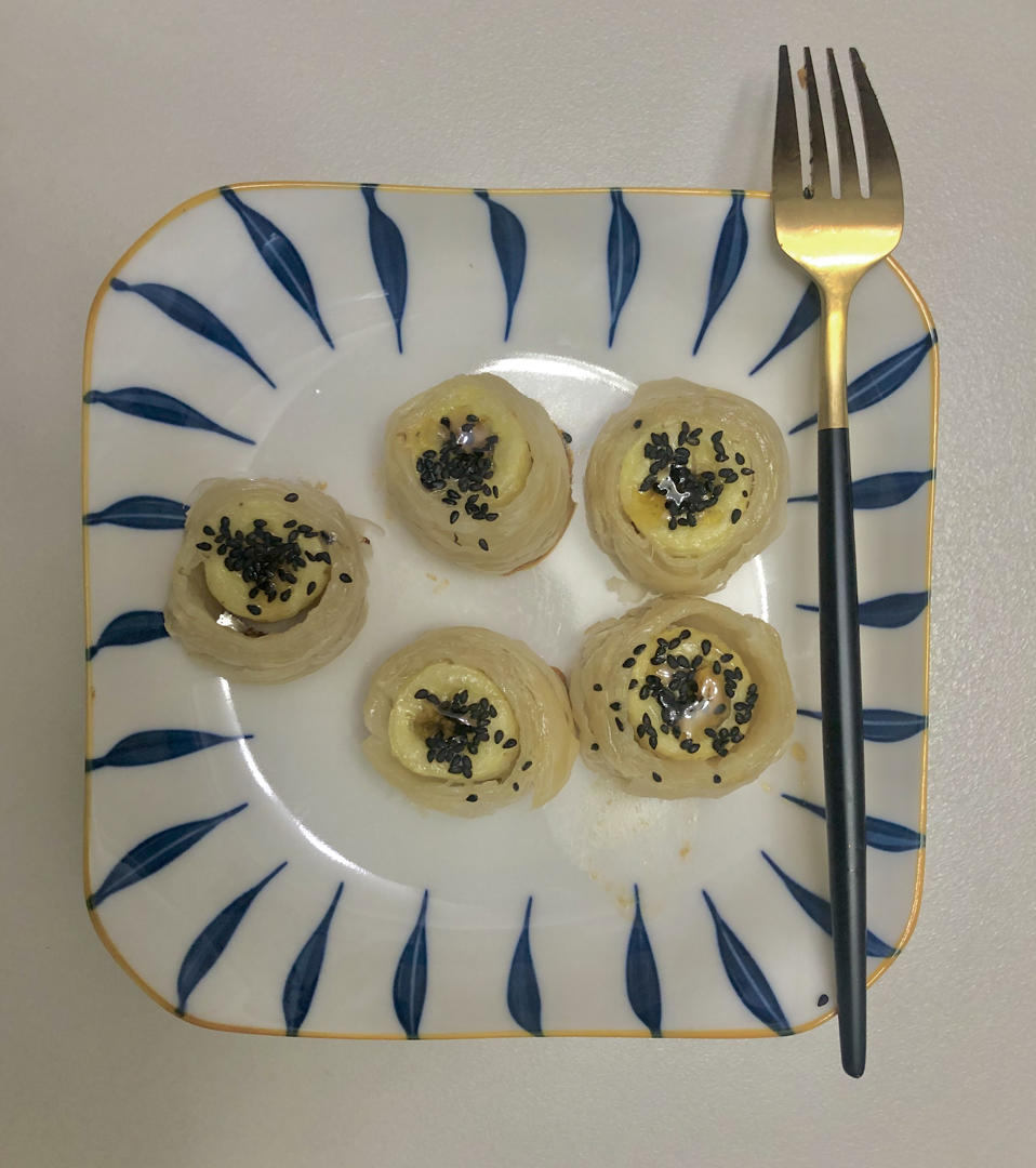 手抓饼的神仙吃法-酥到掉渣的香蕉酥