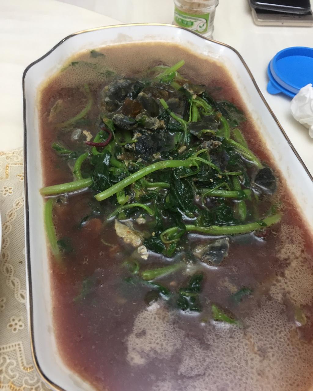 上汤皮蛋苋菜