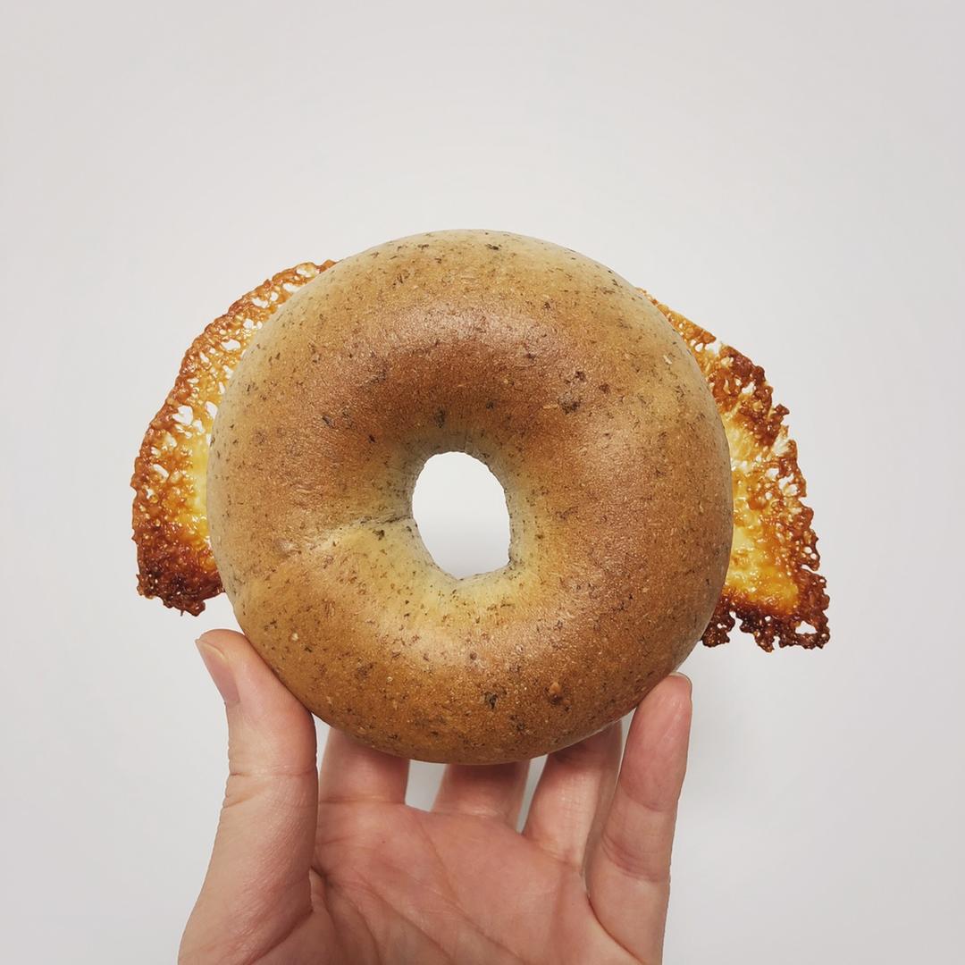 1⑴8做的海苔芝士贝果