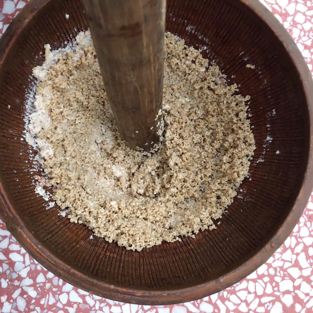 豌豆123456做的益阳手工擂茶