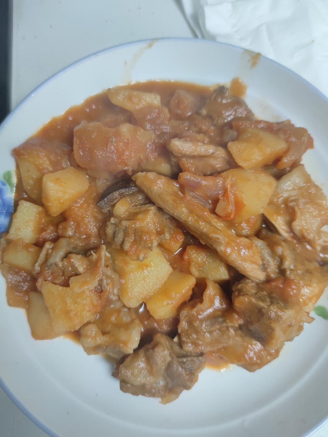 番茄土豆牛腩煲（电饭煲）