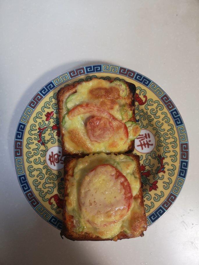 全麦吐司披萨-快手营养早餐（烤箱或微波炉）