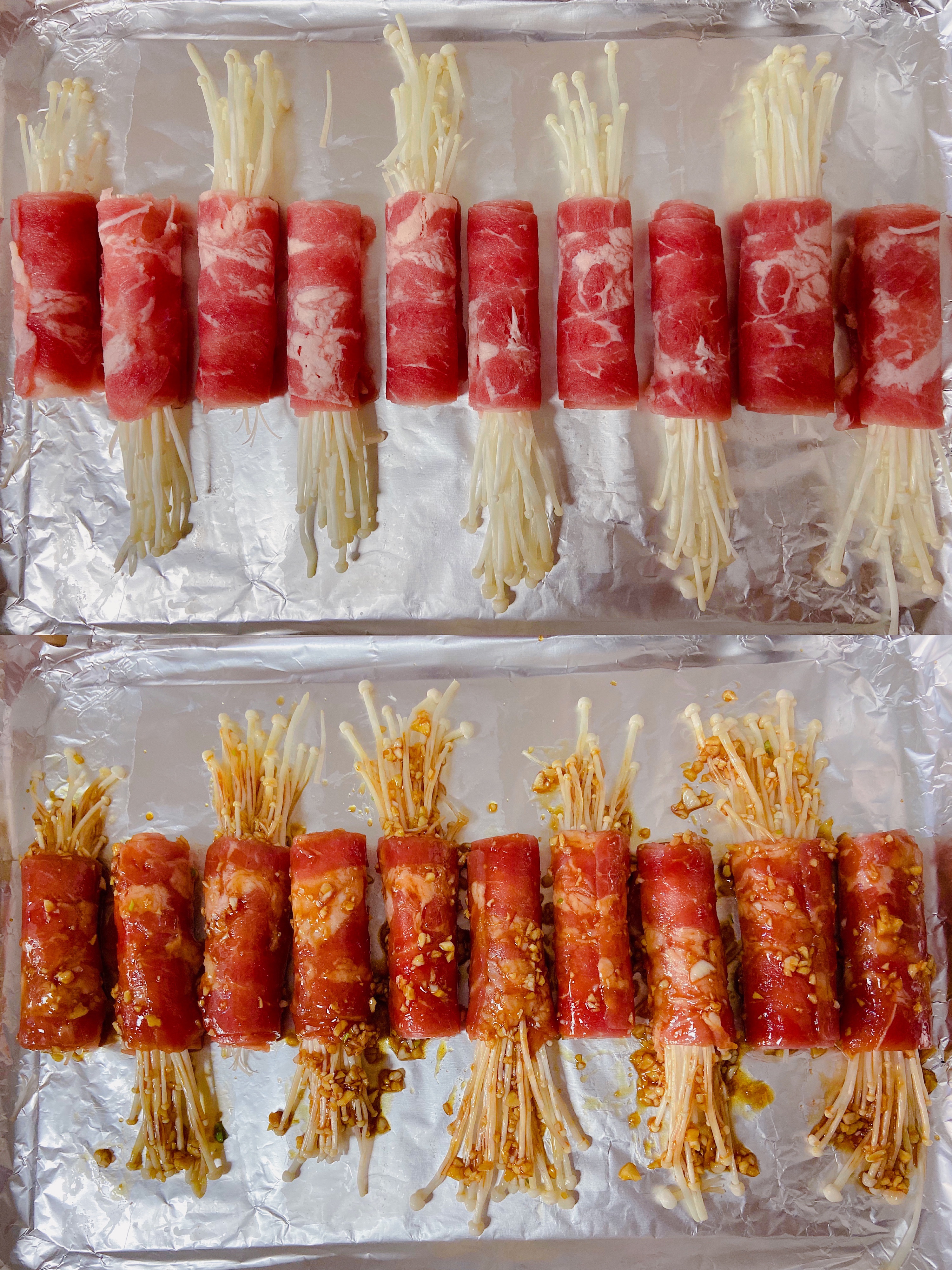 韩式金针菇牛肉卷的做法 步骤2