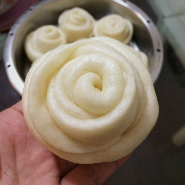 玫瑰花馒头