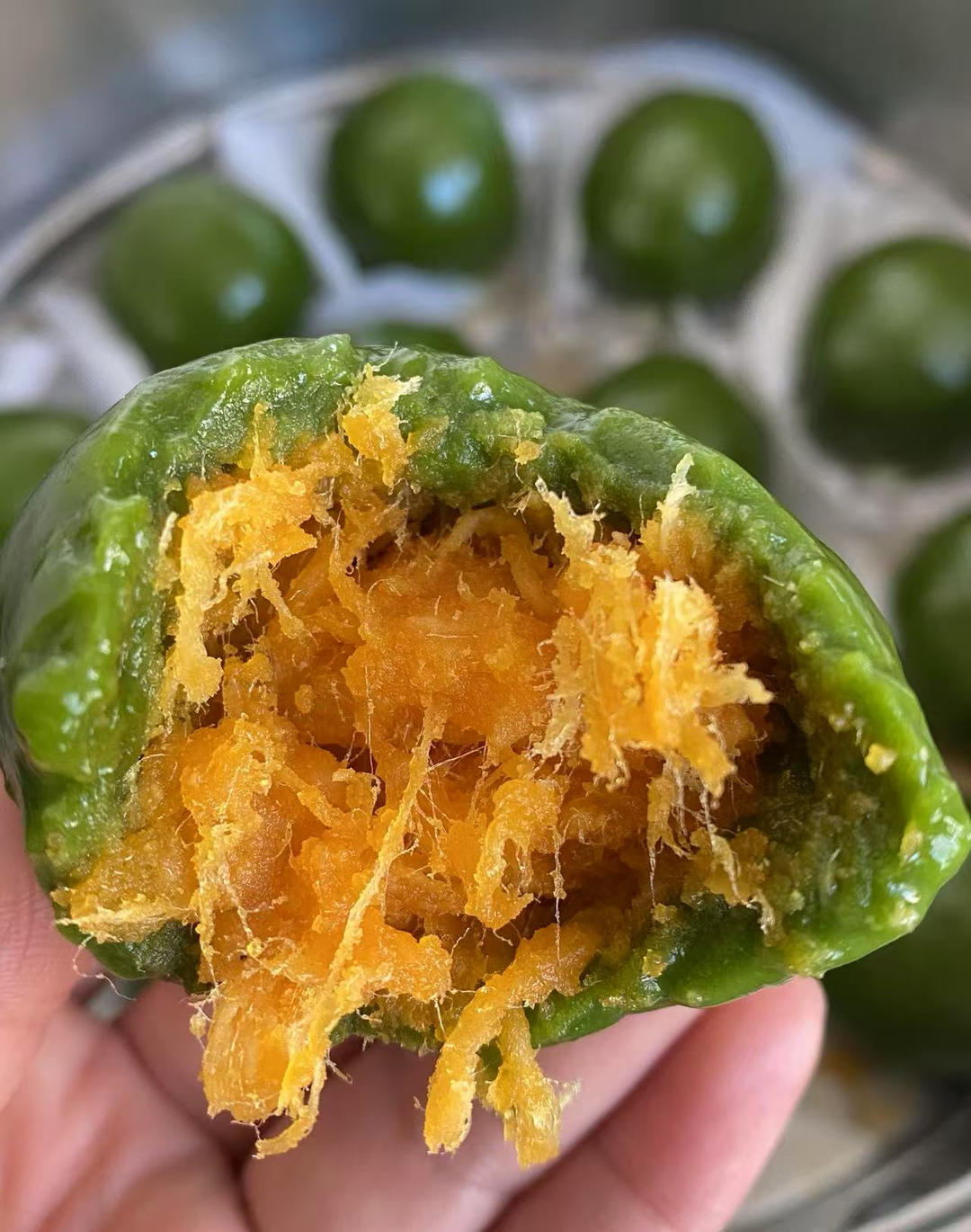 青团 | 咸蛋黄肉松馅