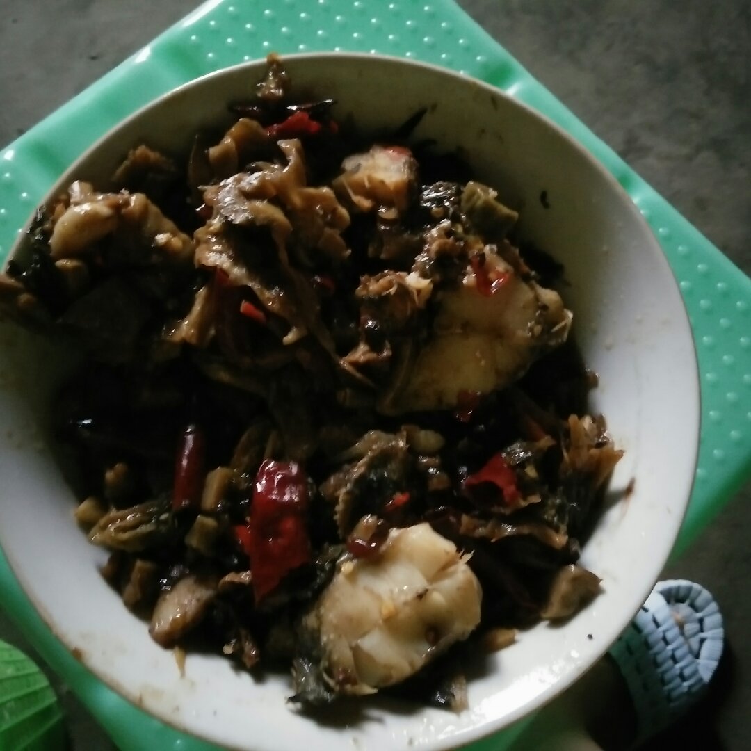 豆豉干烧鱼块