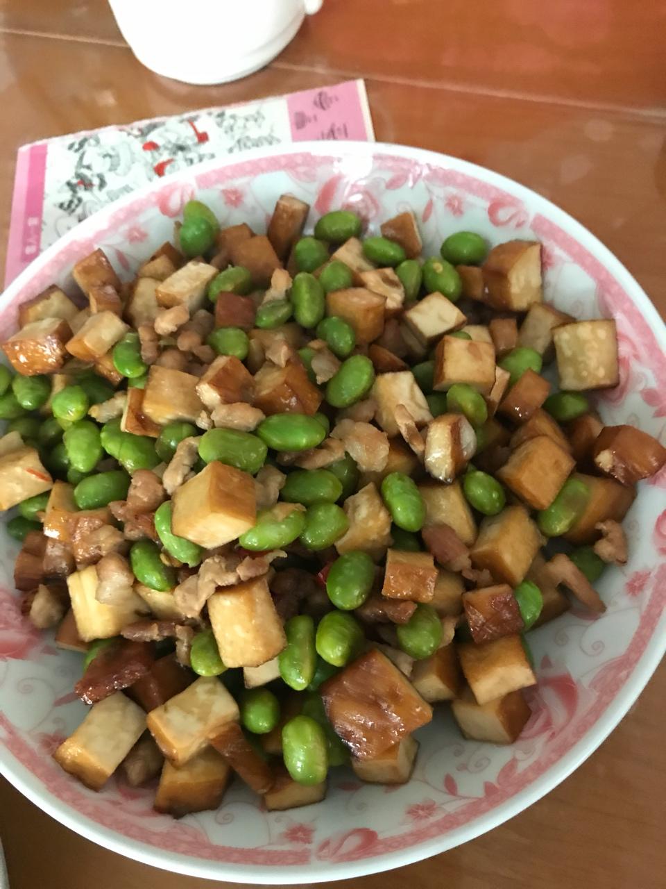 肉末毛豆炒香干