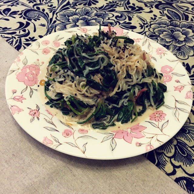 麻酱菠菜魔芋丝