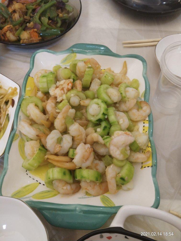 虾仁炒青瓜