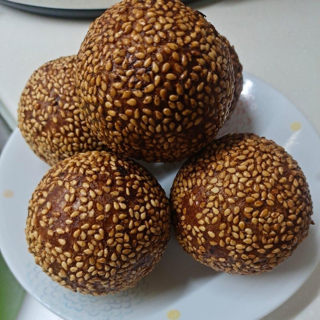 南瓜糯米粉空心麻球