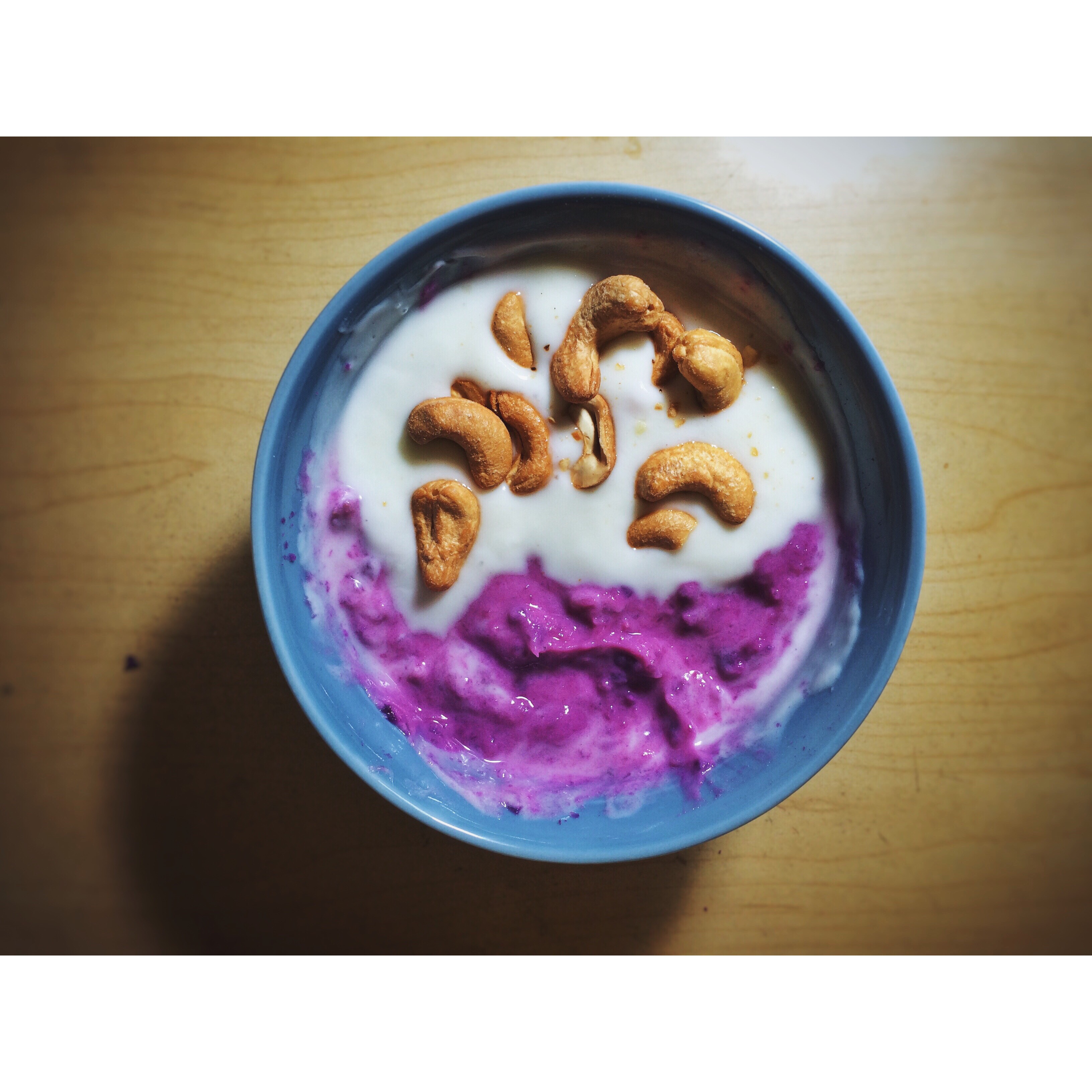 【酸奶果仁紫薯泥】简易甜点 瘦身健胃