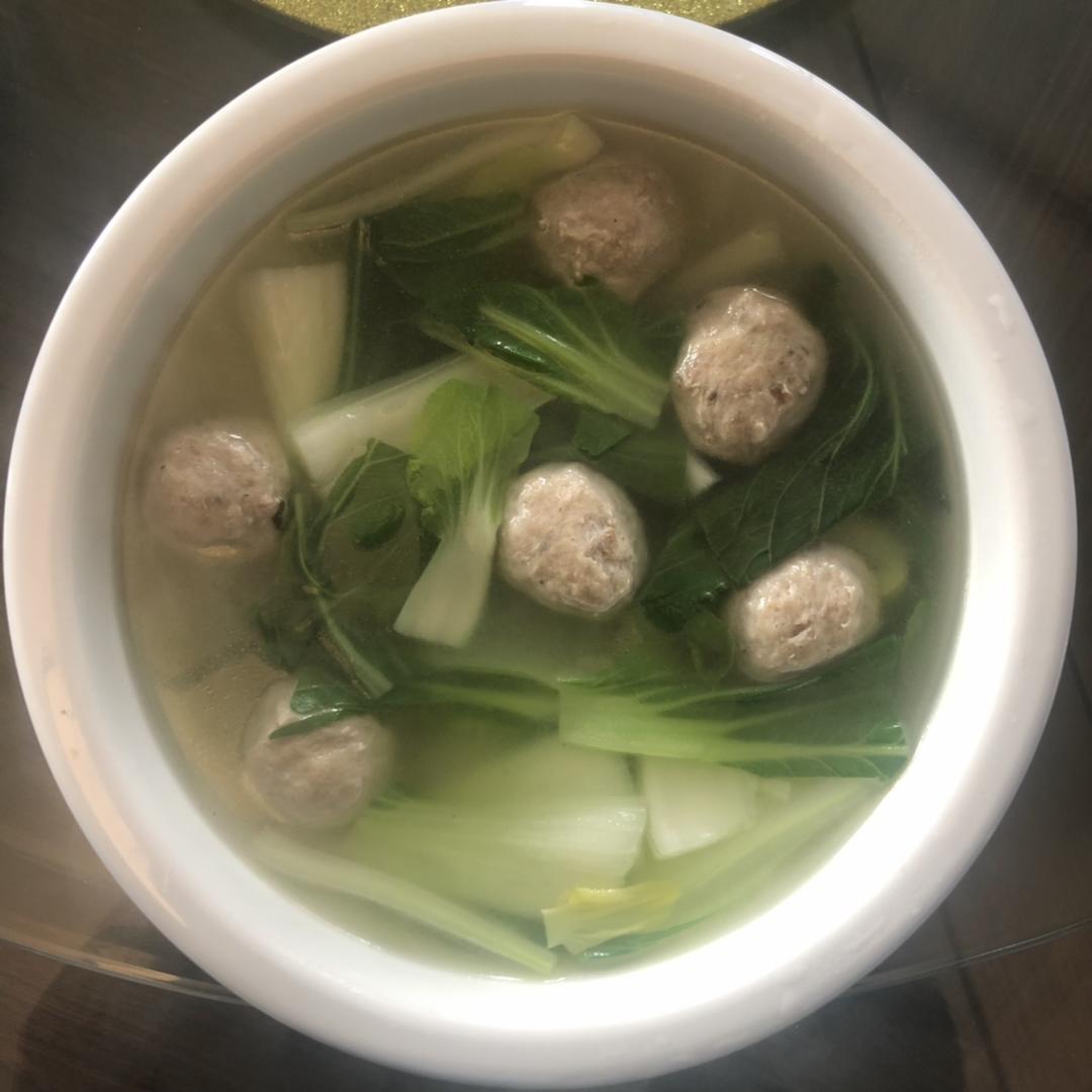 青菜肉丸汤