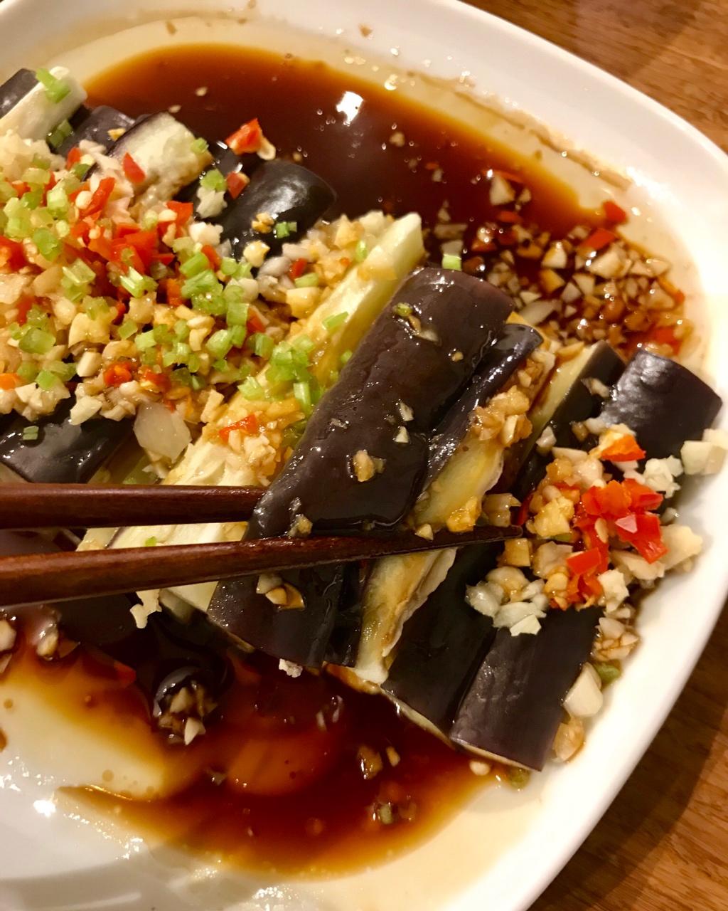 蒸拌茄子