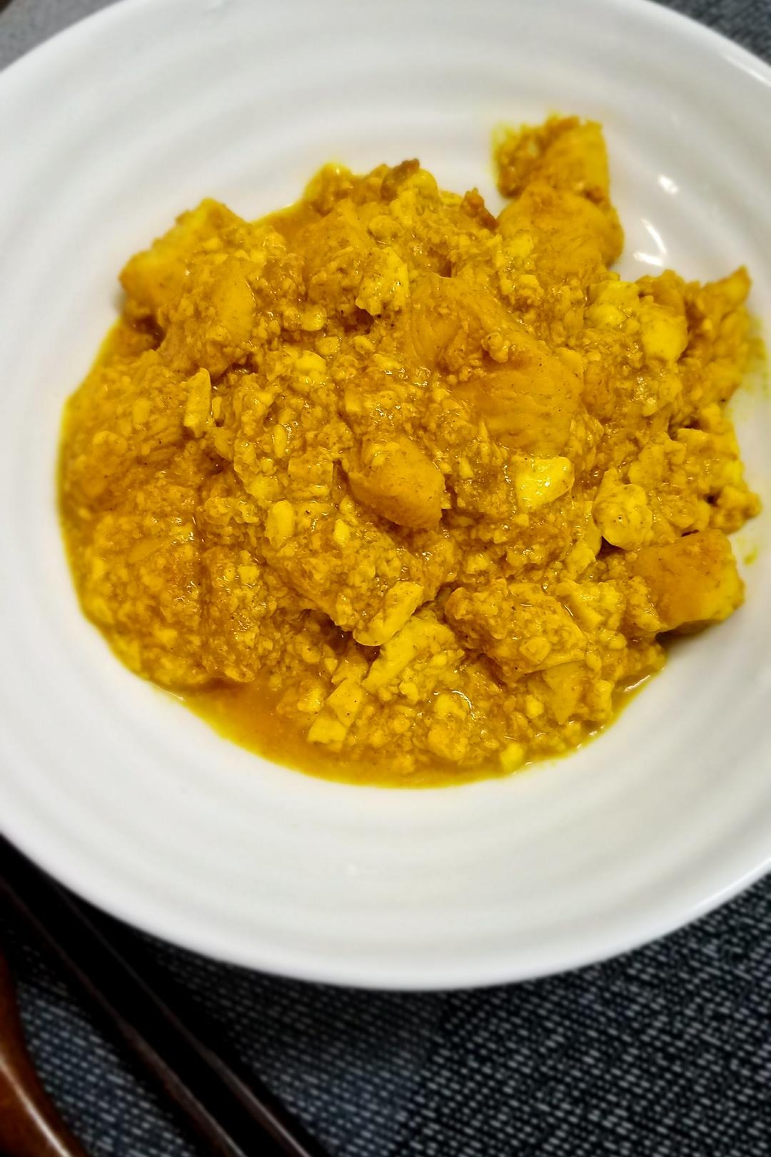咖喱鸡肉豆腐羹(简易版)