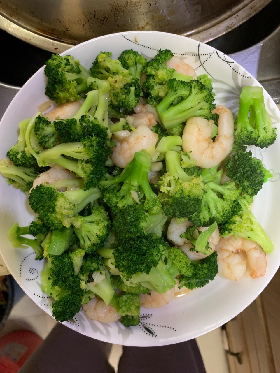 低脂低卡减脂餐～黑椒虾仁西兰花