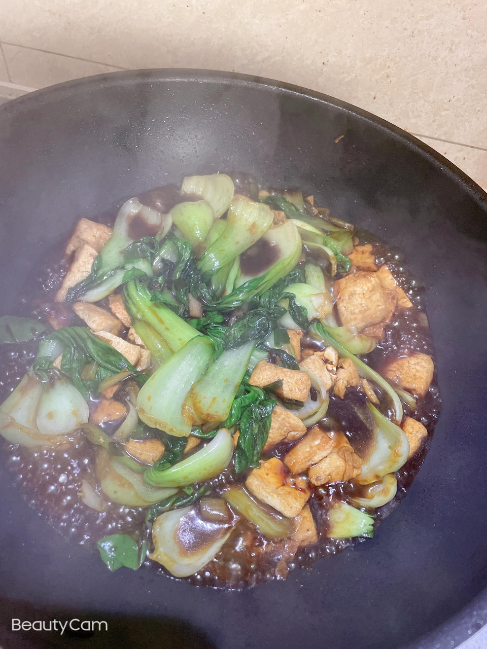 青菜炒豆腐