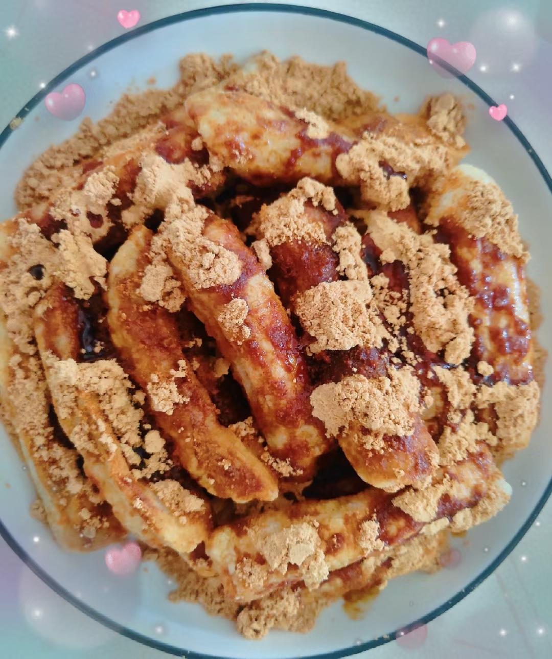 自制糍粑（糯米粉）