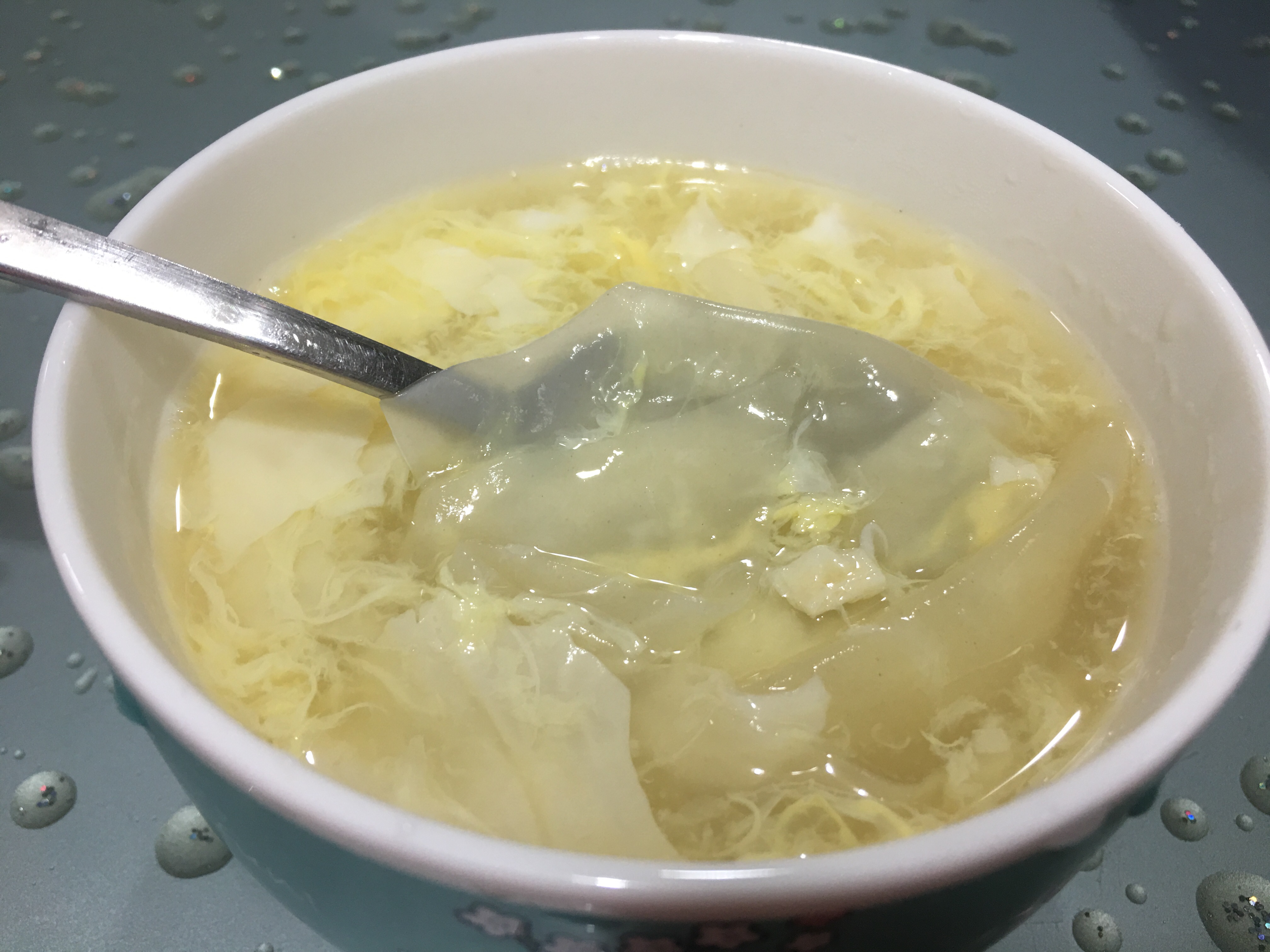 经典老广糖水－馄饨皮支竹蛋花汤水的做法 步骤4